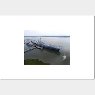 USS Yorktown from Drone Posters and Art